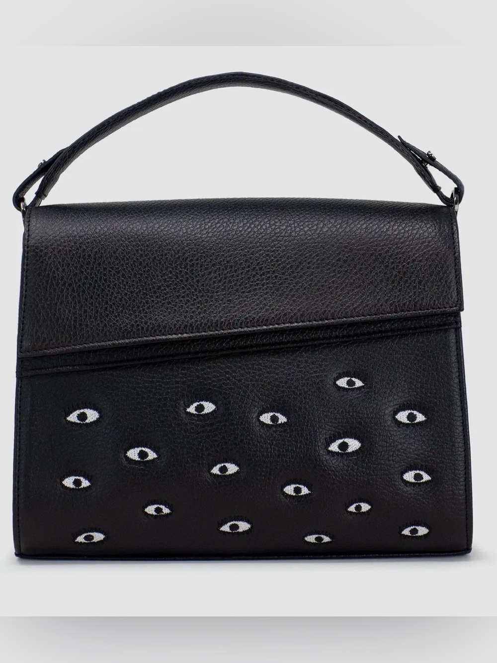 Min & Mon Anastasio MEDIUM Crossbody Black Eye-Patterned Women's Bag